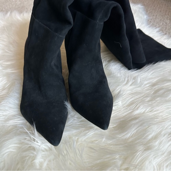 NEW Women Kendall & Kylie Slouched Black Suede Knee Boots Size 7M - Picture 9 of 11